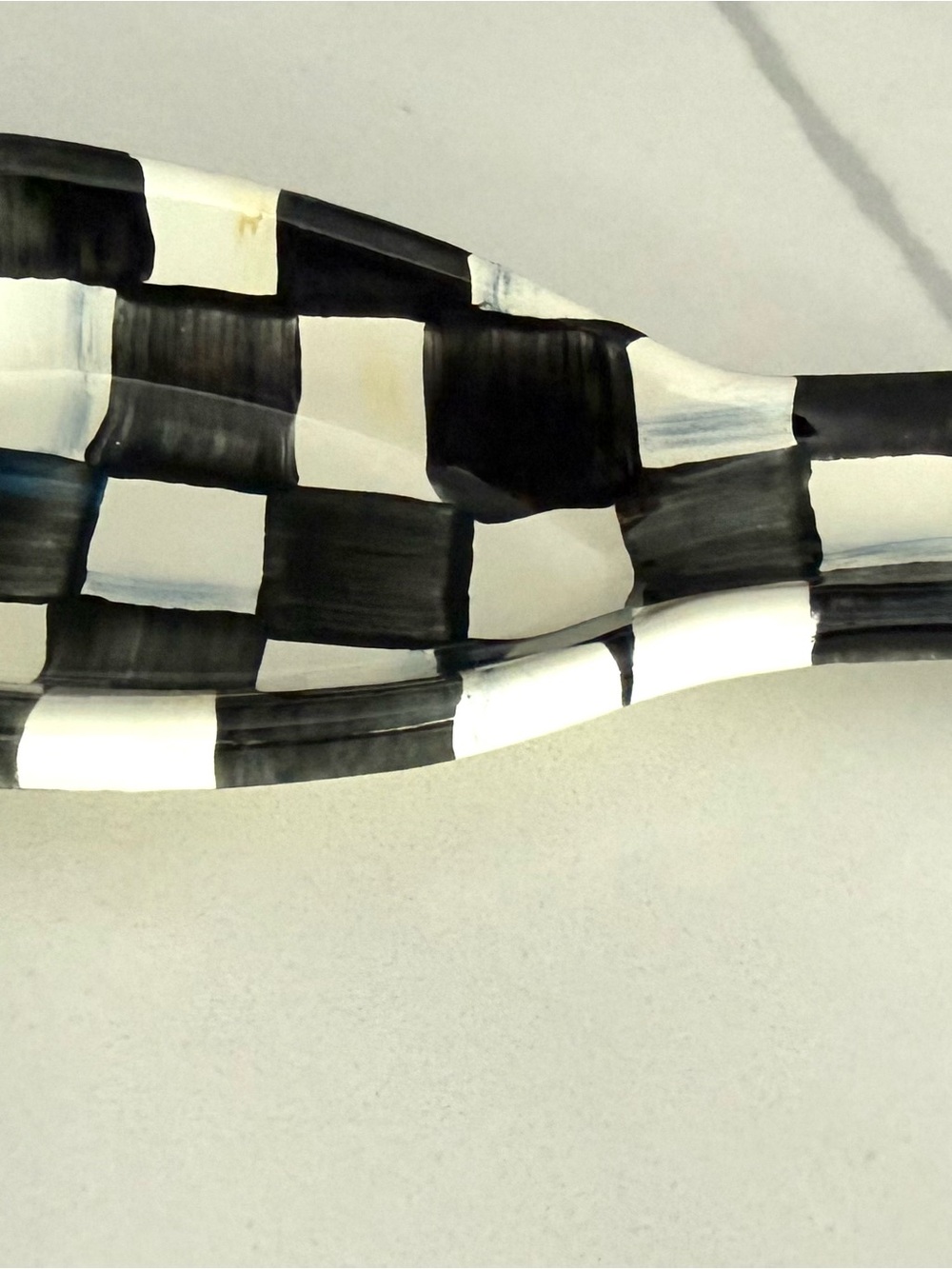 Brand New! Mackenzie Childs Spoon Rest-Courtly Check - Picture 4 of 11